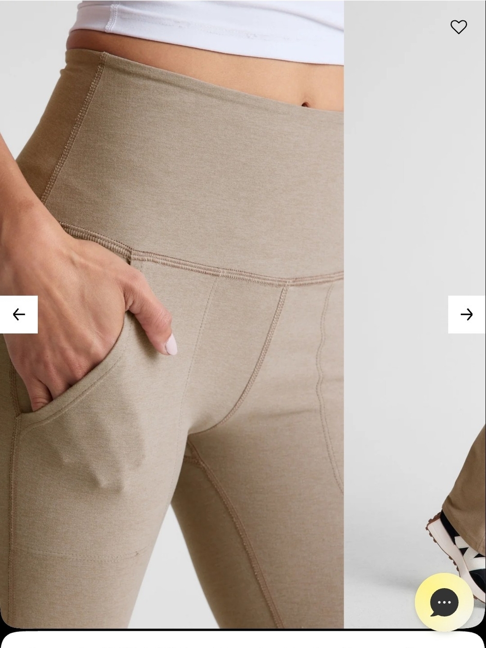 NWT Beyond Yoga Legging S High-Waist Flared in Taupe